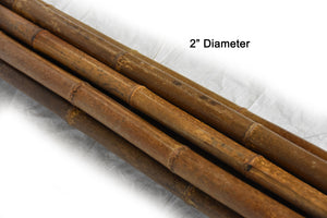 Brown Speckled Bamboo Poles 2"D x 10'L - Bamboo Toronto Store