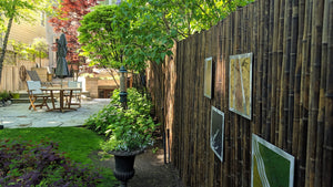 Dark Carbonized Bamboo Fencing - Bamboo Toronto Store