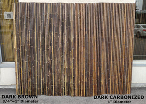 Dark Brown Bamboo Fence - Bamboo Toronto Store