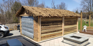 Synthetic Palm Thatch Roof Sheet - New - Bamboo Toronto Store