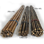 Dark Brown Bamboo Poles - Bamboo Toronto Store