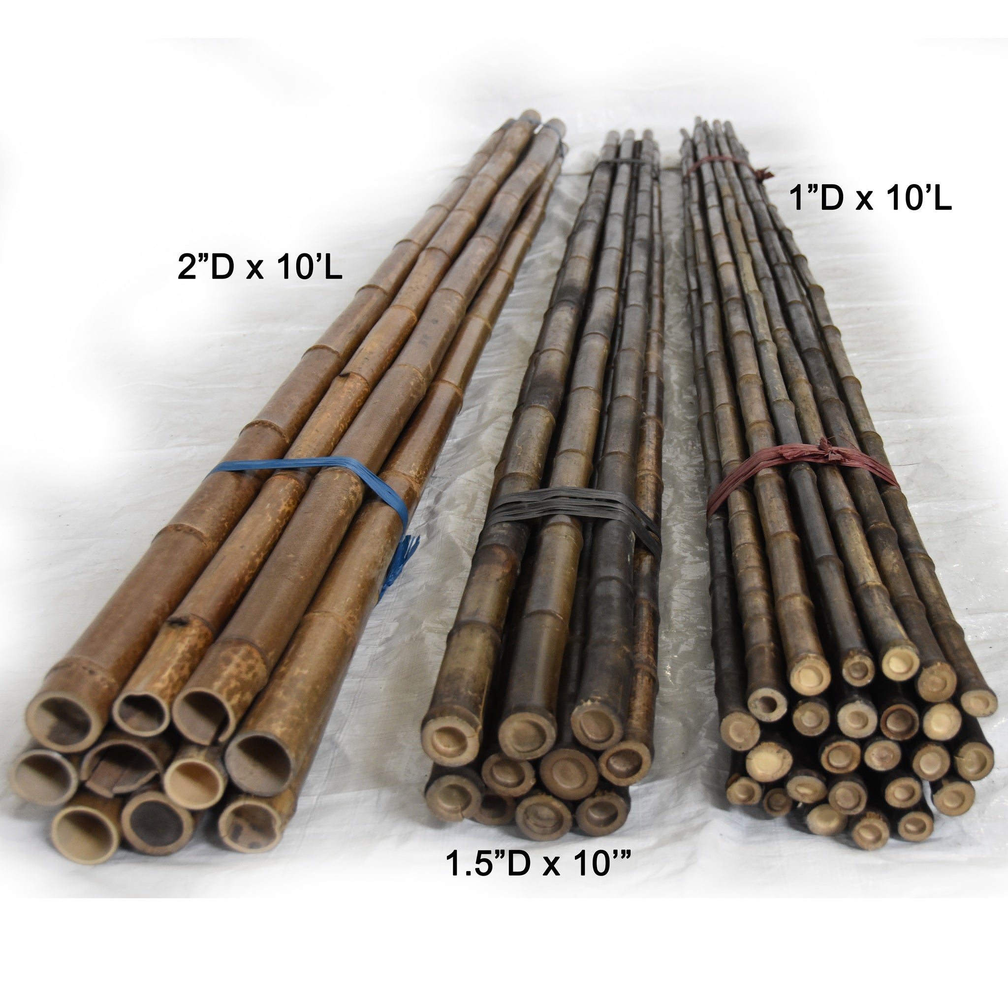 Dark Brown Bamboo Poles - Bamboo Toronto Store