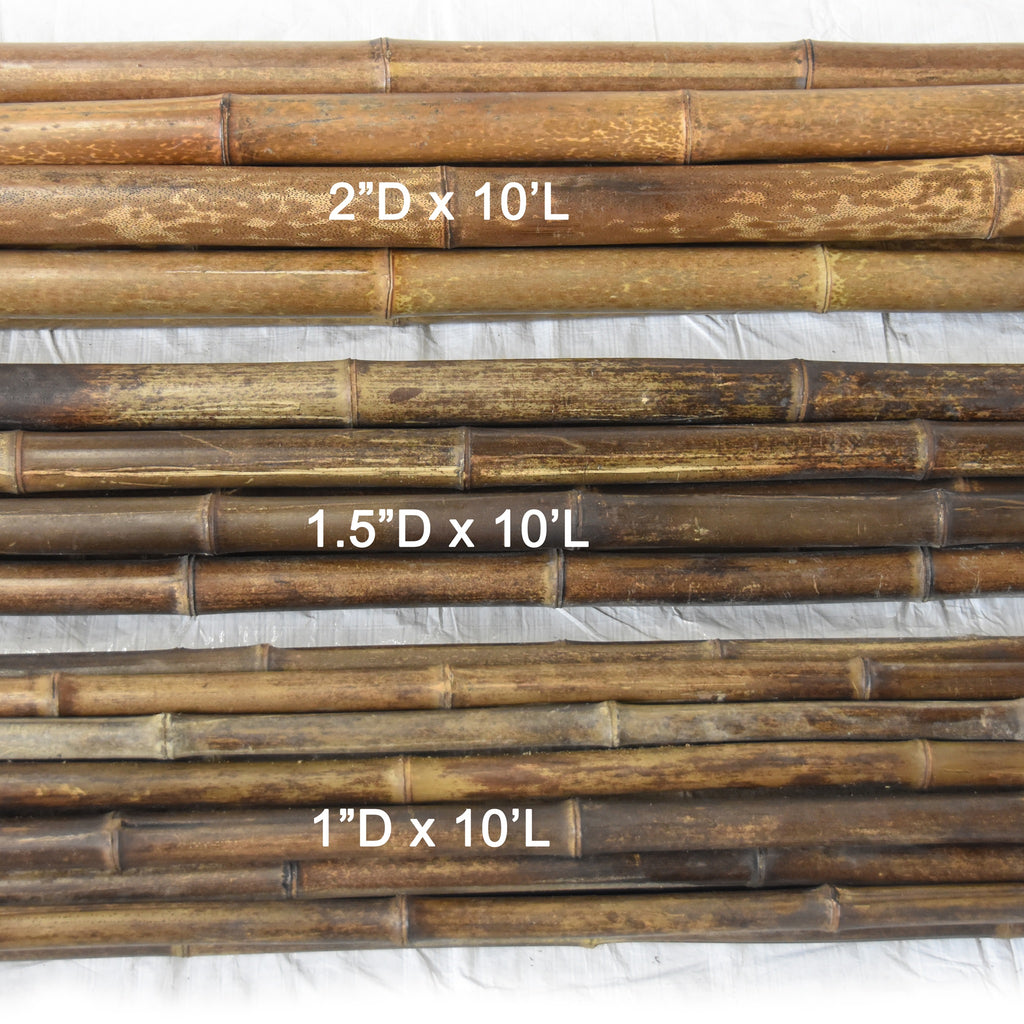 Dark Brown Bamboo Poles - Bamboo Toronto Store
