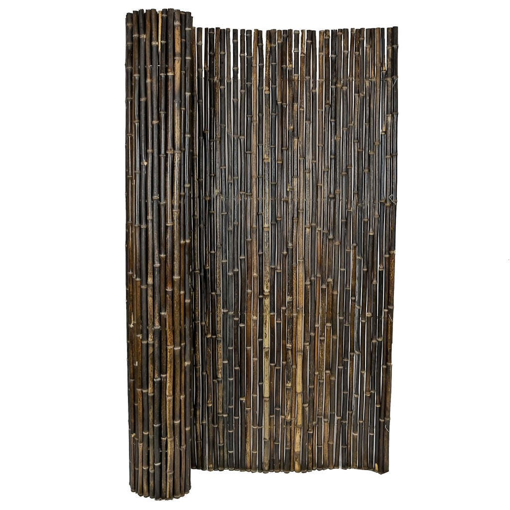 Dark Brown Bamboo Fence