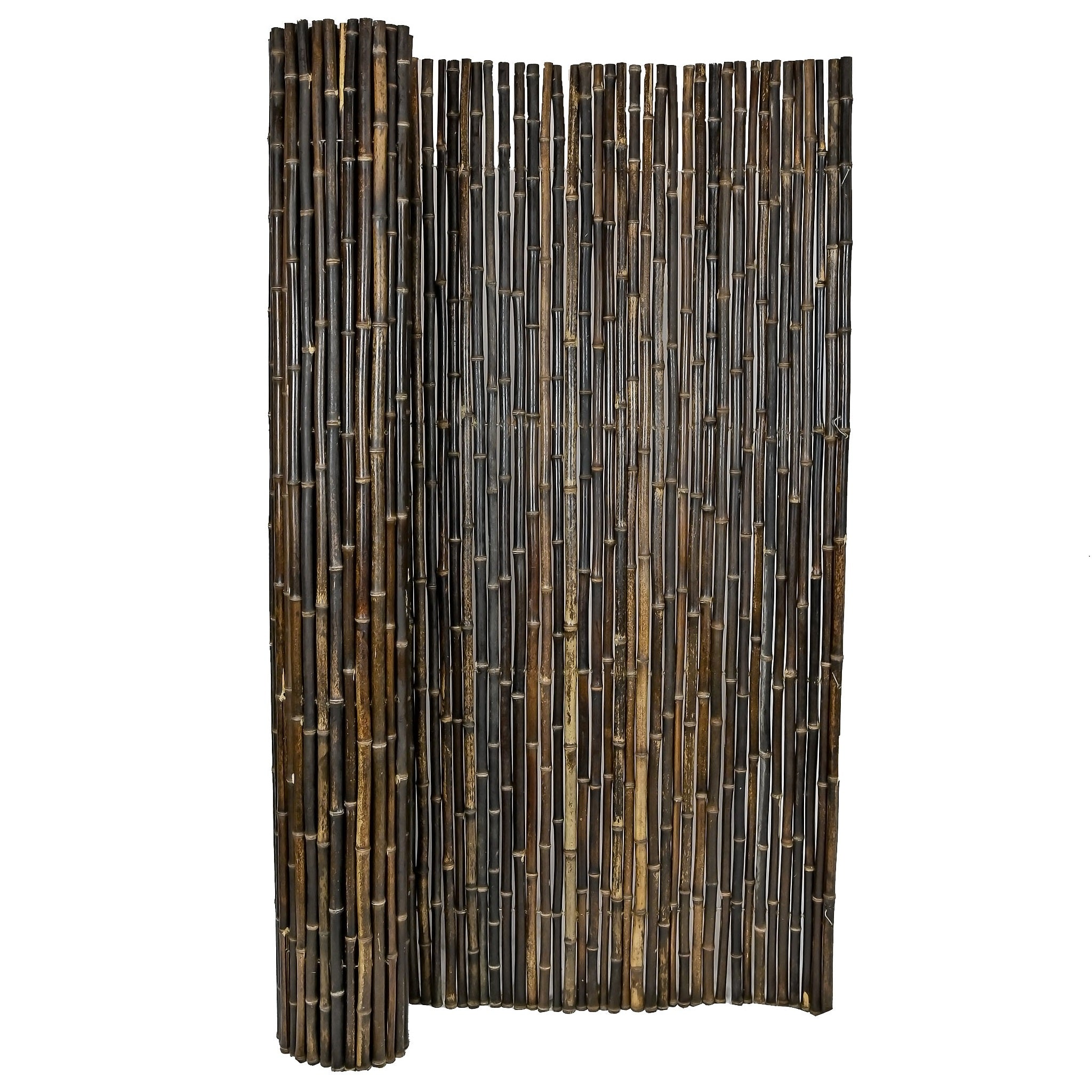 Dark Brown Bamboo Fence