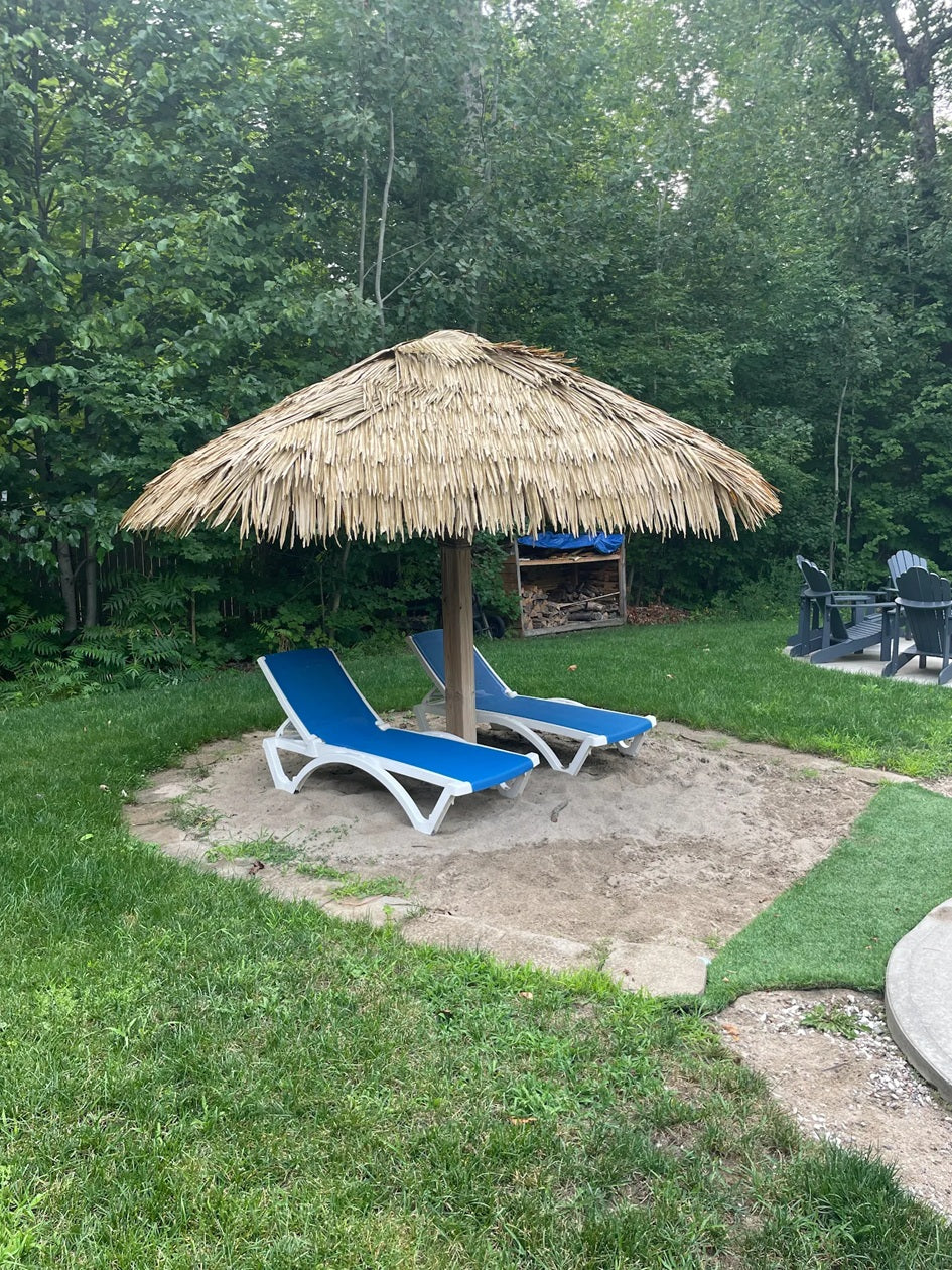 Synthetic Palm Thatch Roof Shingles