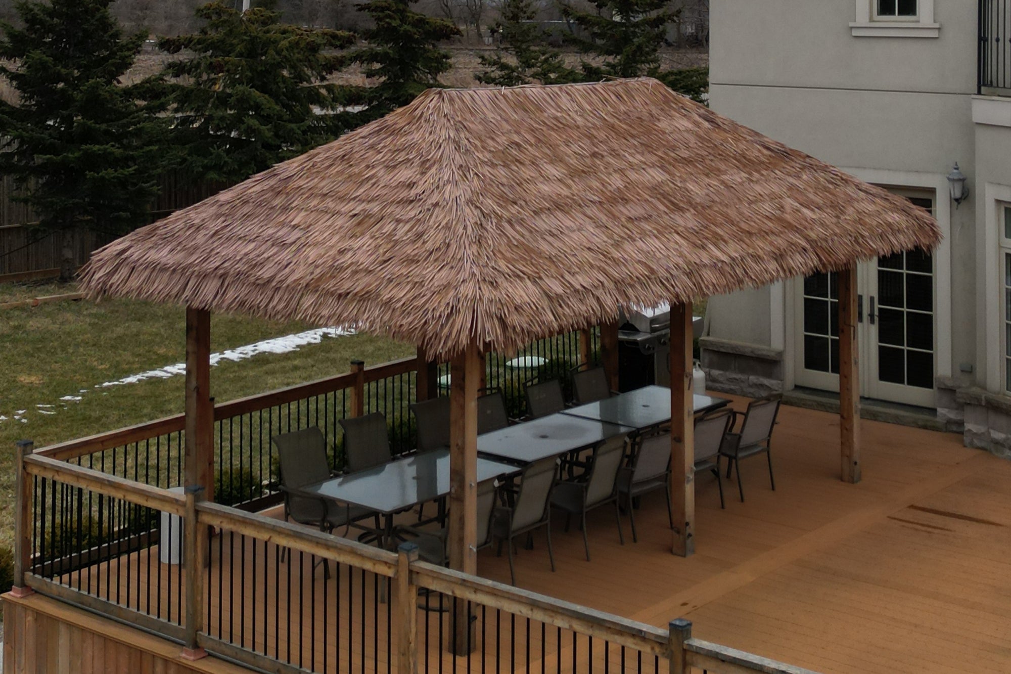 Natural Thatch Synthetic Roof Thatch Roll | Bamboo Toronto Store
