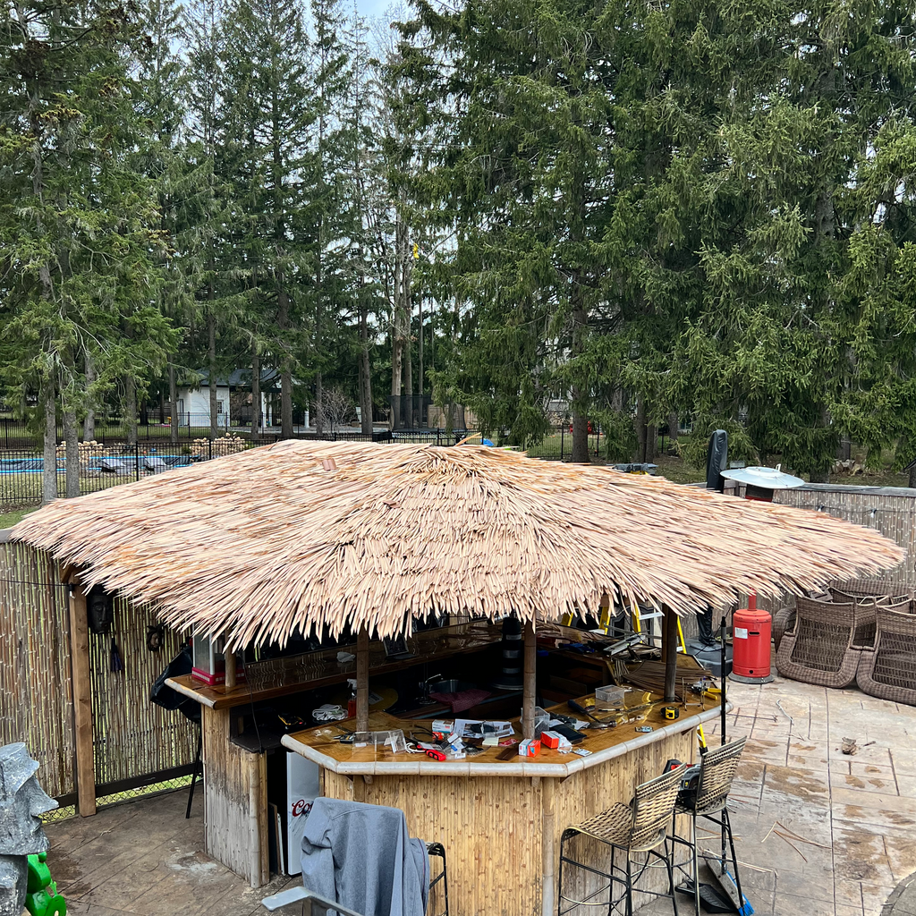 DuraFlex Synthetic Roof Thatch - Fire Retardant - Bamboo Toronto Store