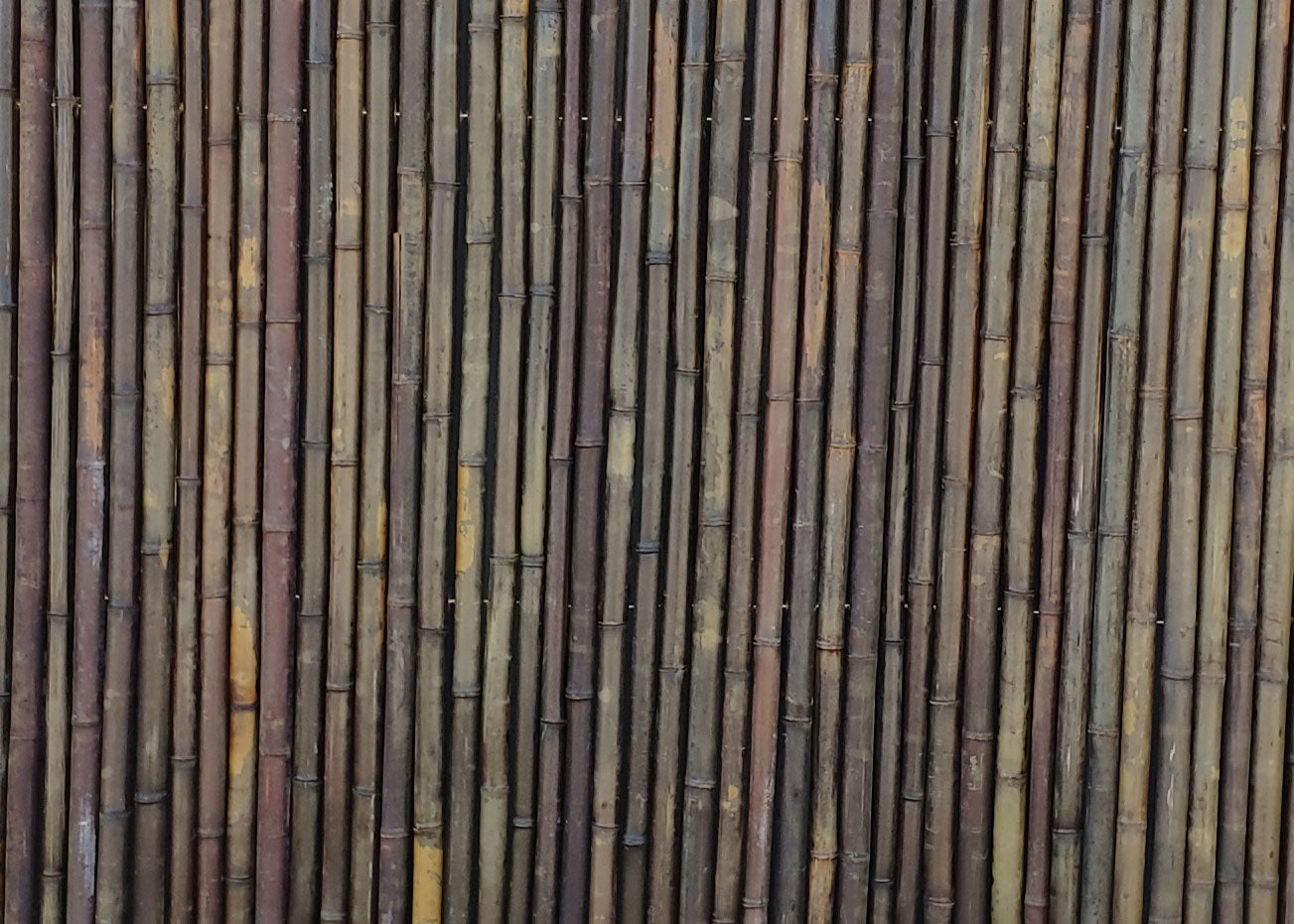 Dark Carbonized Bamboo Fencing - Bamboo Toronto Store