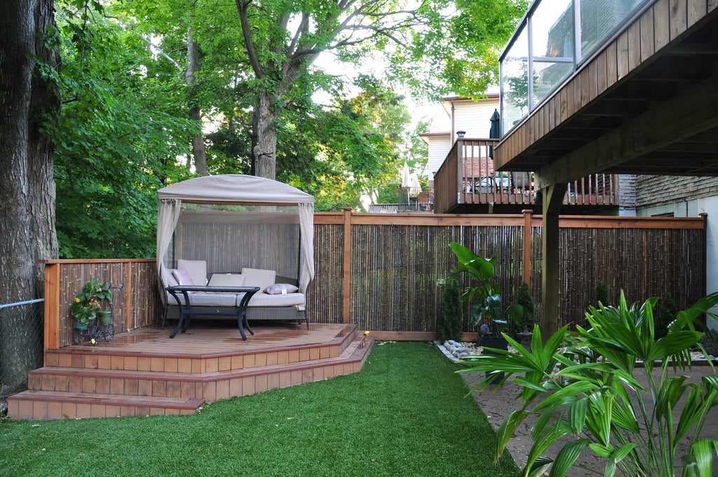 Dark Brown Bamboo Fence - Bamboo Toronto Store