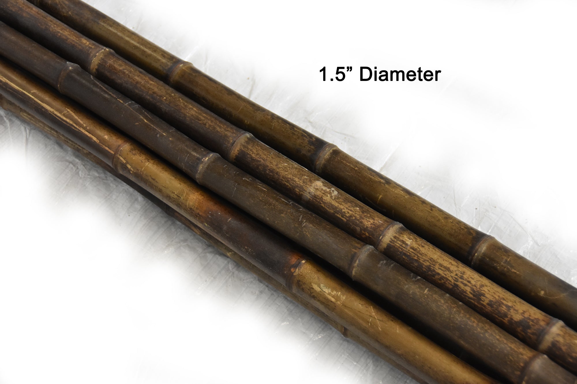 Dark Brown Bamboo Pole 1.5"D x 10'L - Bamboo Toronto Store