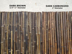 Dark Brown Bamboo Fence - Bamboo Toronto Store