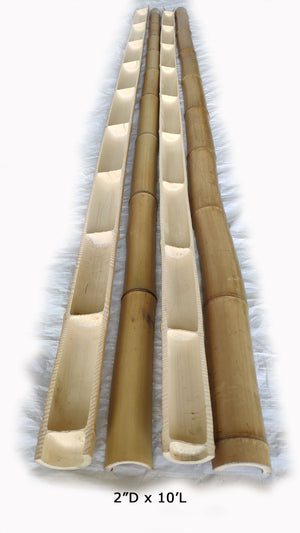 Bamboo Half Round Poles - Bundle - Bamboo Toronto Store