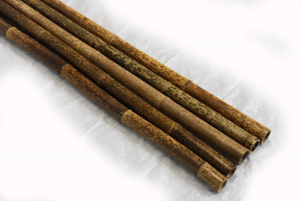 Brown Speckled Bamboo Poles 2"D x 10'L - Bamboo Toronto Store
